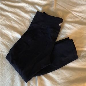 Tory Sport Small Navy Crop legging